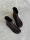 Dark chocolate anatomical demi-season boots