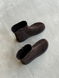 Dark chocolate anatomical demi-season boots