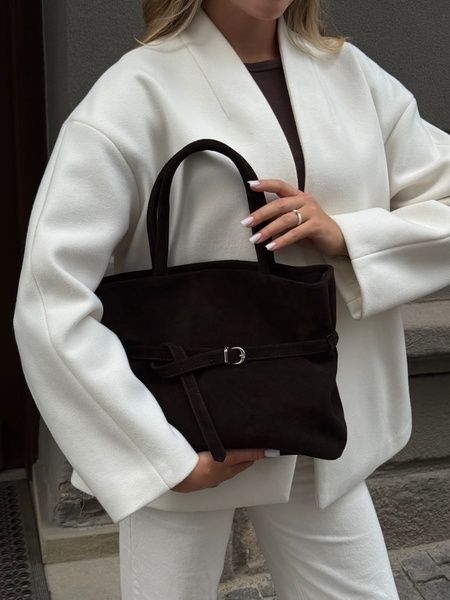 Замшева сумка LEYA BAG Chocolate KL-10_LEYA_Chocolate фото