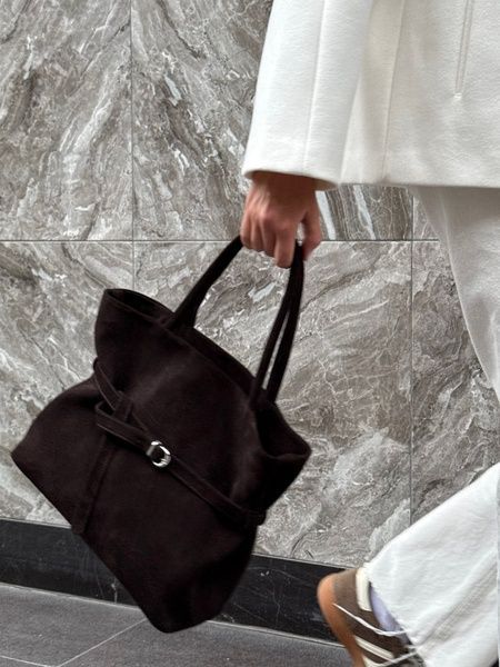 Замшева сумка LEYA BAG Chocolate KL-10_LEYA_Chocolate фото