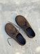 Anatomical derby shoes, brown suede
