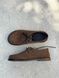 Anatomical derby shoes, brown suede
